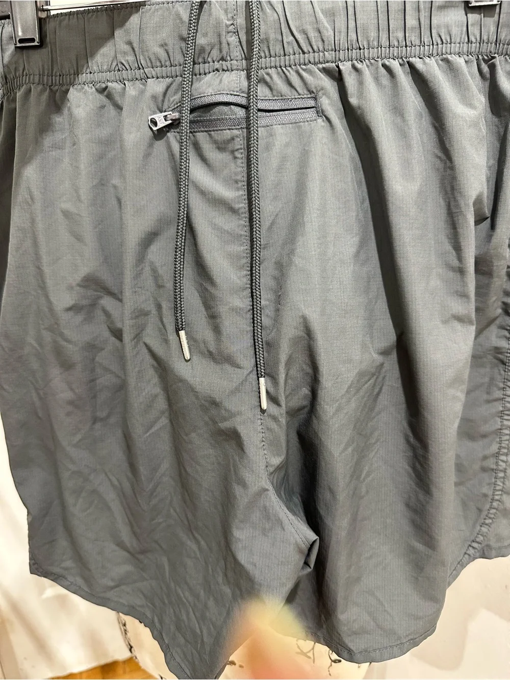 Abercrombie & Fitch Men's Charcoal Gray Athletic Shorts